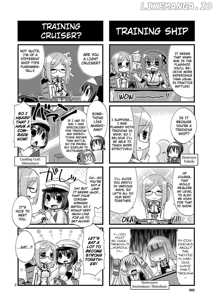 Kantai Collection - Kankore - 4-koma Comic - Fubuki, Ganbarimasu! chapter 82 - page 2