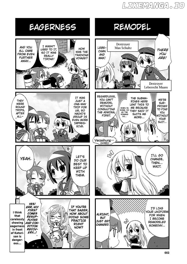 Kantai Collection - Kankore - 4-koma Comic - Fubuki, Ganbarimasu! chapter 83 - page 2