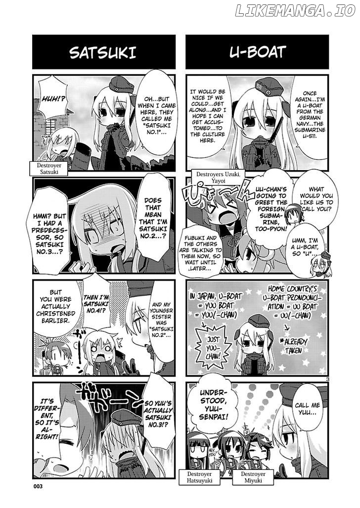 Kantai Collection - Kankore - 4-koma Comic - Fubuki, Ganbarimasu! chapter 83 - page 3