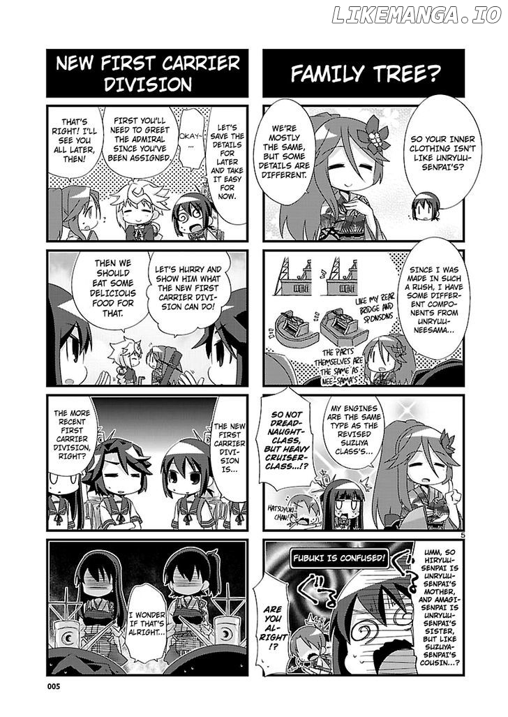 Kantai Collection - Kankore - 4-koma Comic - Fubuki, Ganbarimasu! chapter 88 - page 5