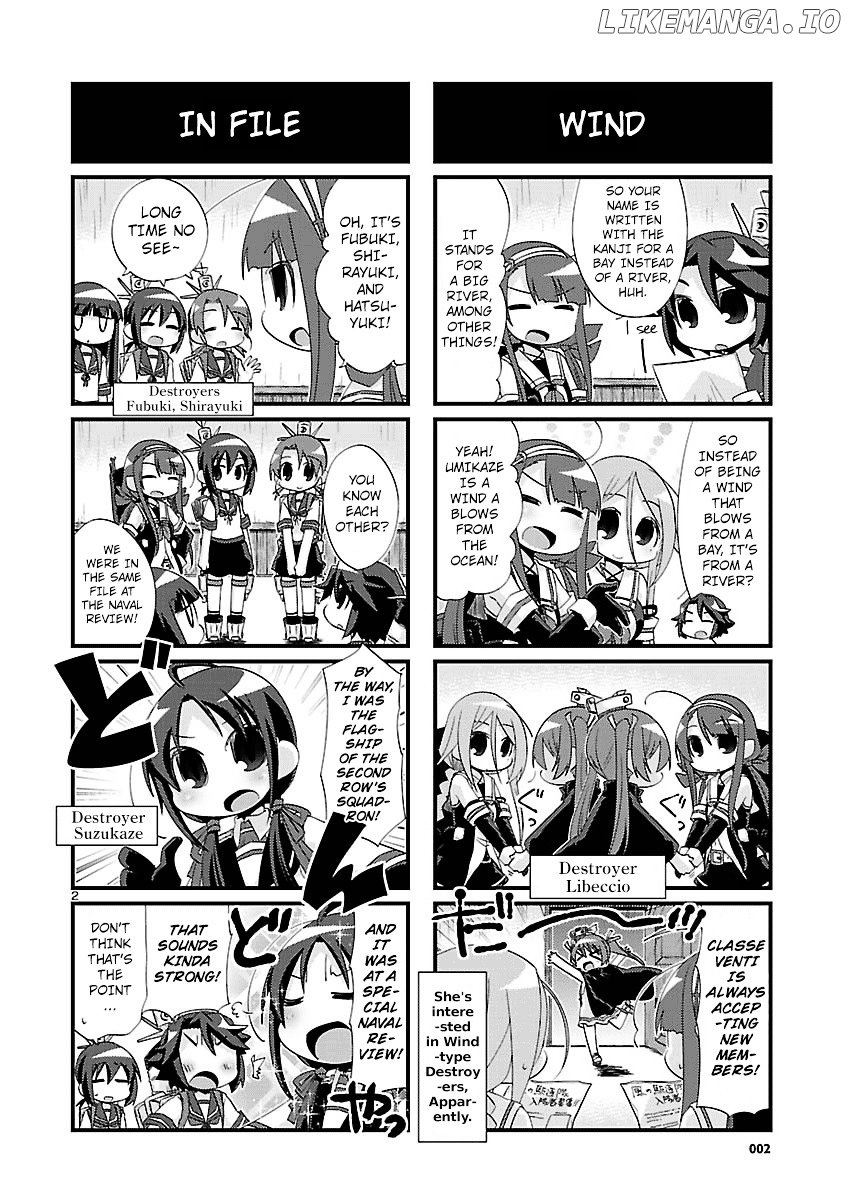 Kantai Collection - Kankore - 4-koma Comic - Fubuki, Ganbarimasu! chapter 108 - page 2