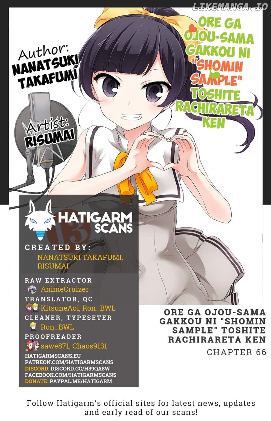 Ore ga Ojou-Sama Gakkou ni "Shomin Sample" Toshite Rachirareta Ken chapter 66 - page 1