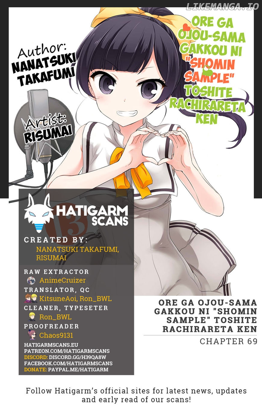 Ore ga Ojou-Sama Gakkou ni "Shomin Sample" Toshite Rachirareta Ken chapter 69 - page 1