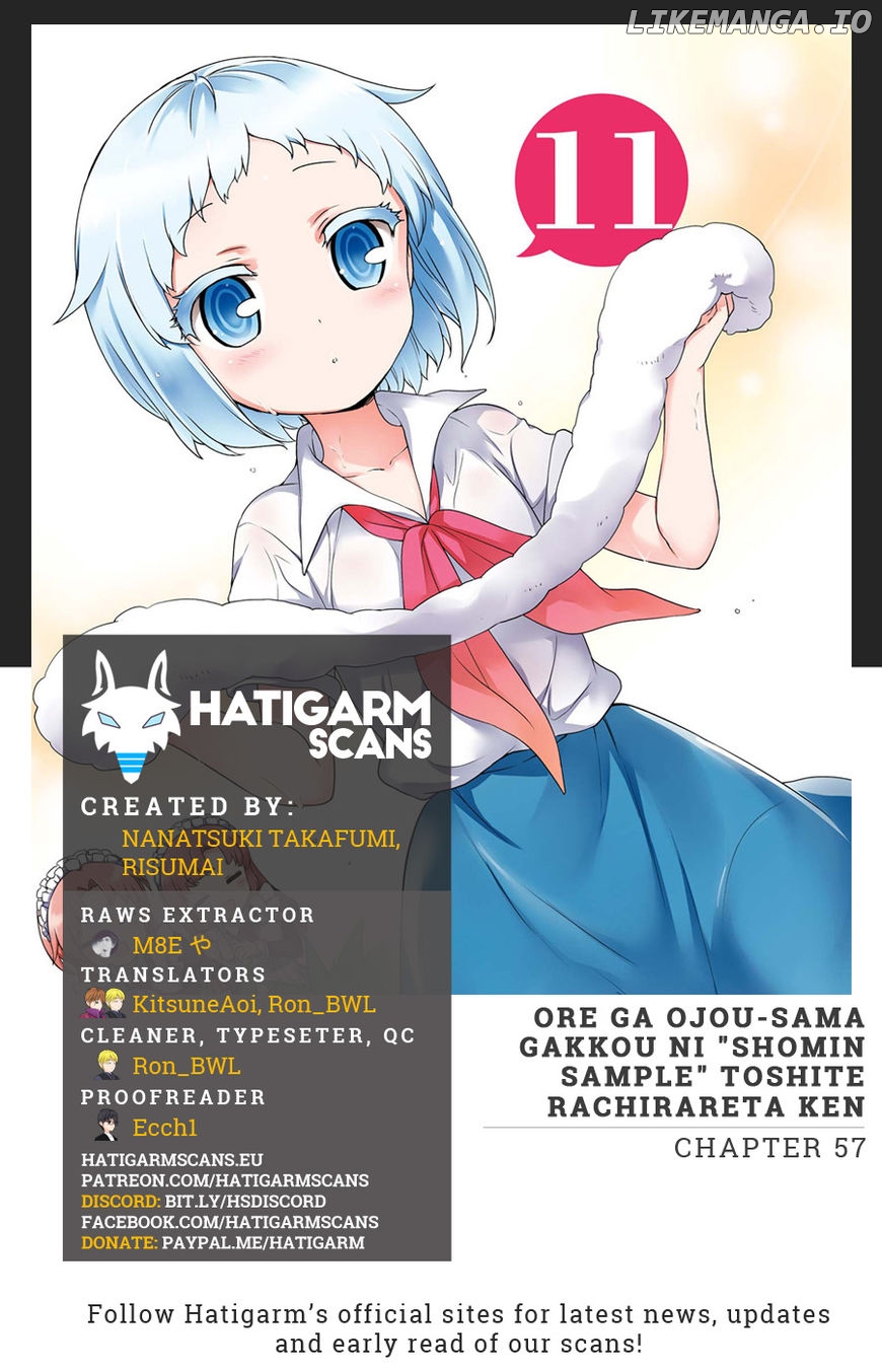 Ore ga Ojou-Sama Gakkou ni "Shomin Sample" Toshite Rachirareta Ken chapter 57 - page 1