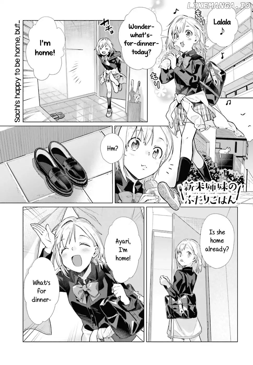 Shinmai Shimai no Futari Gohan chapter 37 - page 1