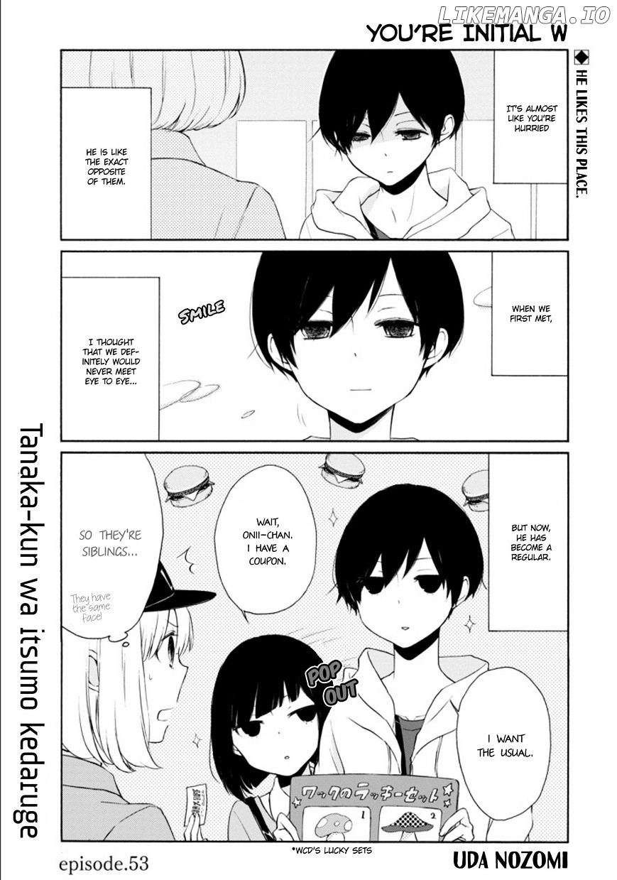 Tanaka-kun wa Itsumo Kedaruge chapter 53 - page 2