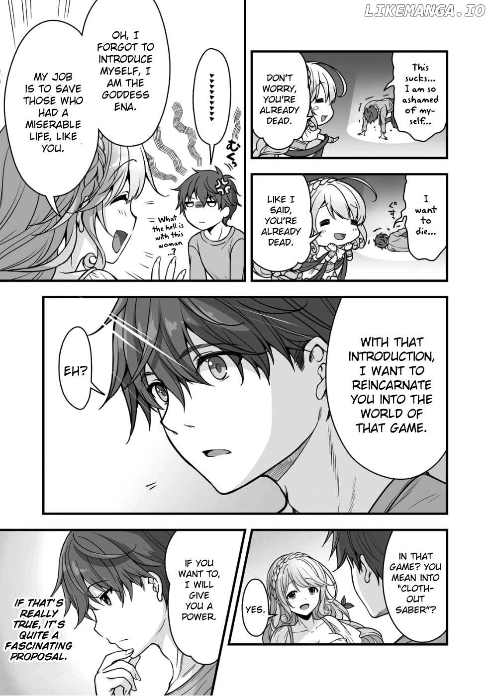 When I Was Playing Eroge With VR, I Was Reincarnated In A Different World, I Will Enslave All The Beautiful Demon Girls ~Crossout Saber~ chapter 1 - page 7