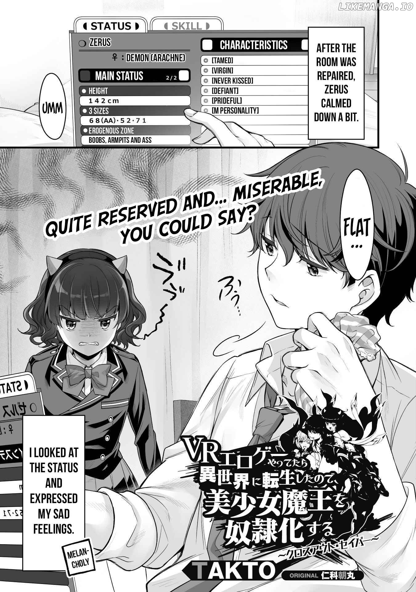 When I Was Playing Eroge With VR, I Was Reincarnated In A Different World, I Will Enslave All The Beautiful Demon Girls ~Crossout Saber~ chapter 15 - page 2