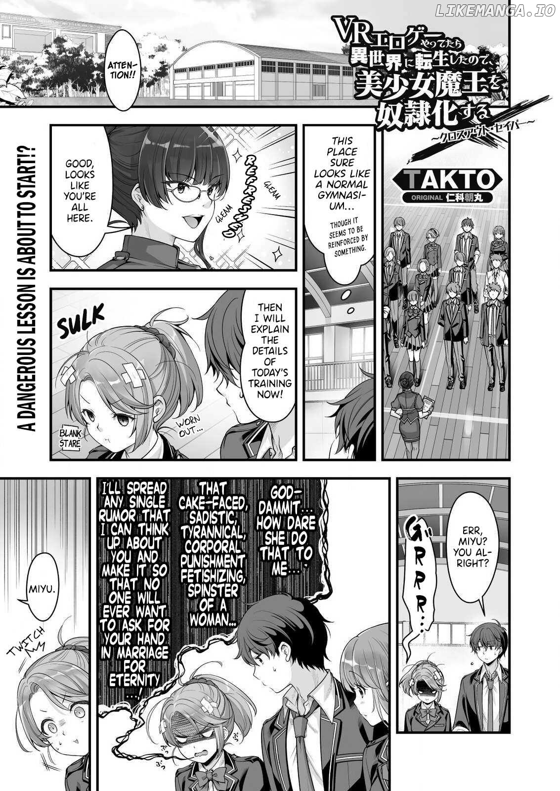 When I Was Playing Eroge With VR, I Was Reincarnated In A Different World, I Will Enslave All The Beautiful Demon Girls ~Crossout Saber~ chapter 10 - page 1