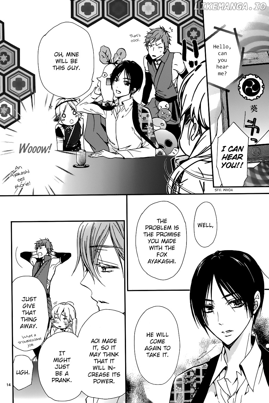 Momochi-san Chi no Ayakashi Ouji chapter 12 - page 19