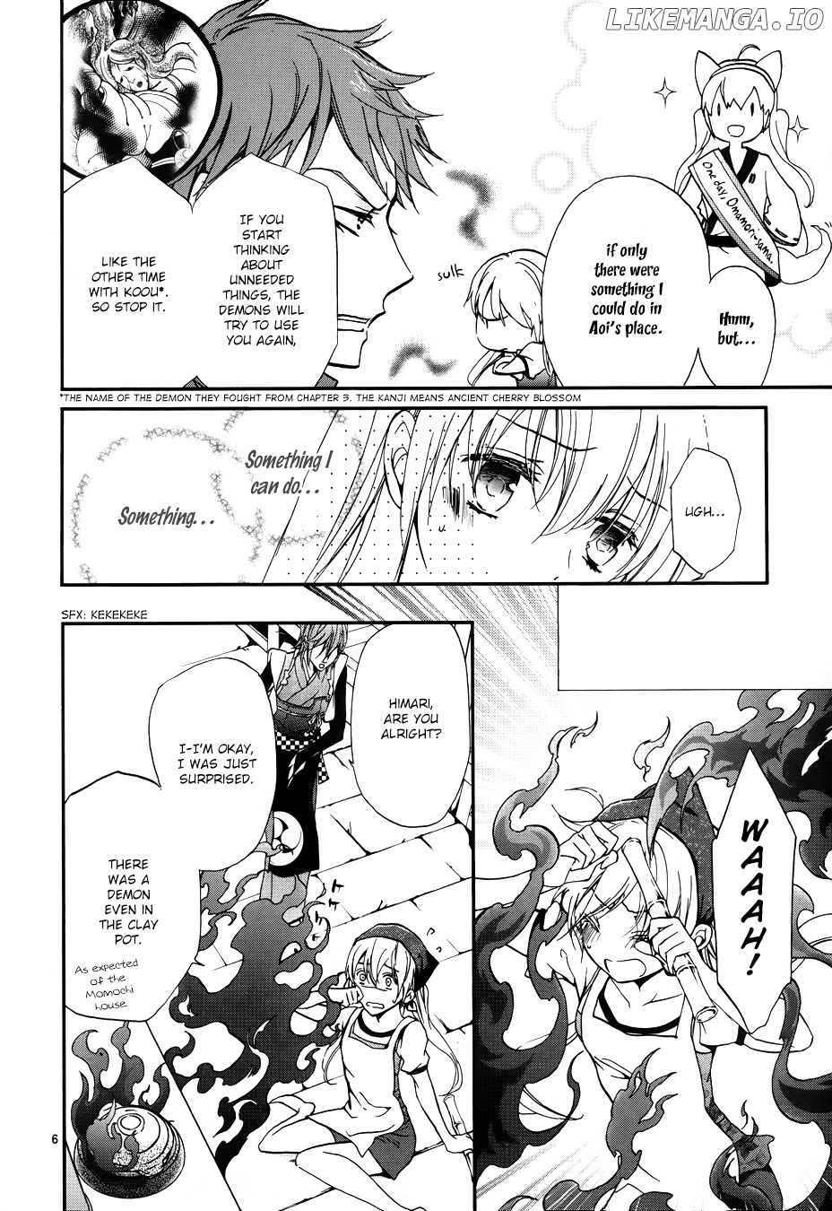 Momochi-san Chi no Ayakashi Ouji chapter 6 - page 8