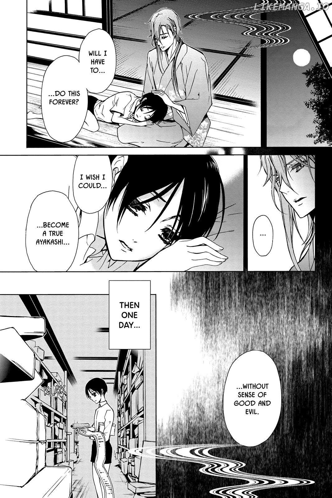 Momochi-san Chi no Ayakashi Ouji chapter 34 - page 21