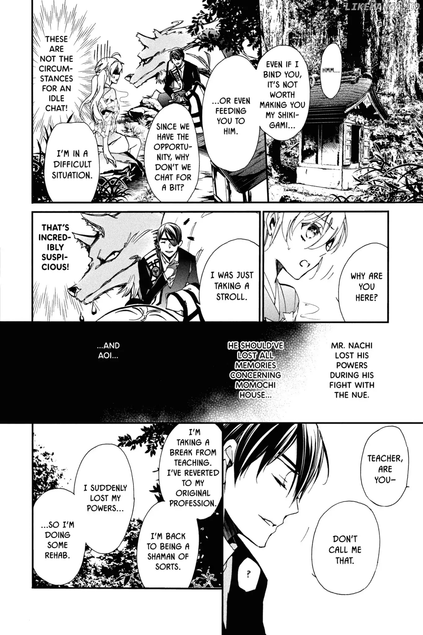 Momochi-san Chi no Ayakashi Ouji chapter 49 - page 2