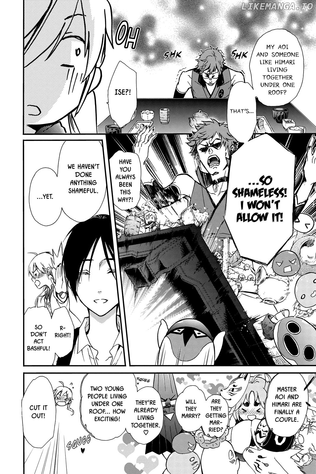 Momochi-san Chi no Ayakashi Ouji chapter 36 - page 12