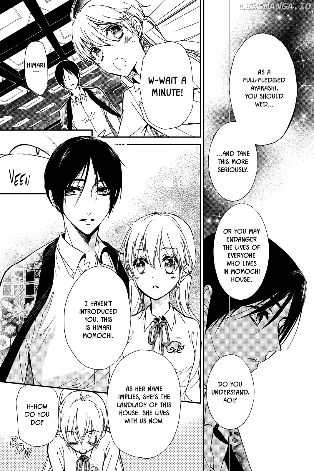 Momochi-san Chi no Ayakashi Ouji chapter 22 - page 11