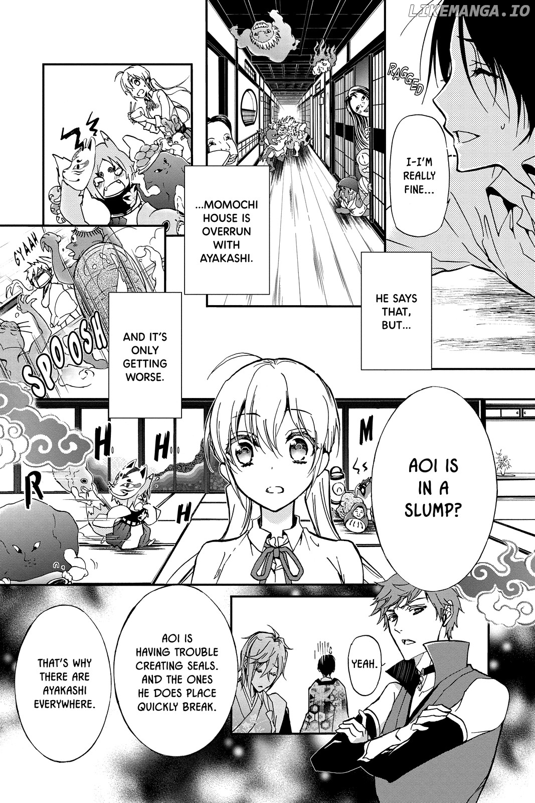 Momochi-san Chi no Ayakashi Ouji chapter 22 - page 3