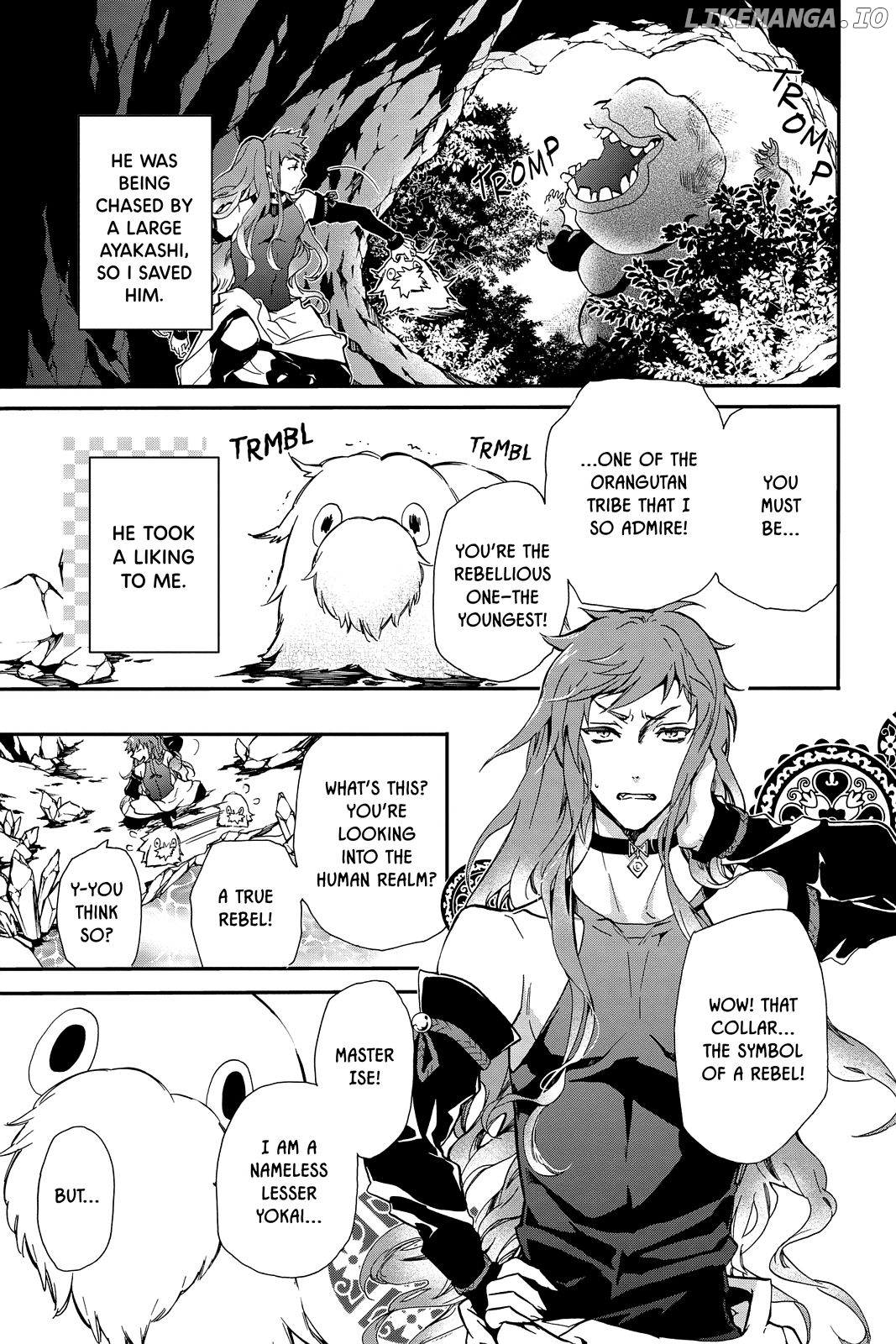 Momochi-san Chi no Ayakashi Ouji chapter 38.5 - page 7