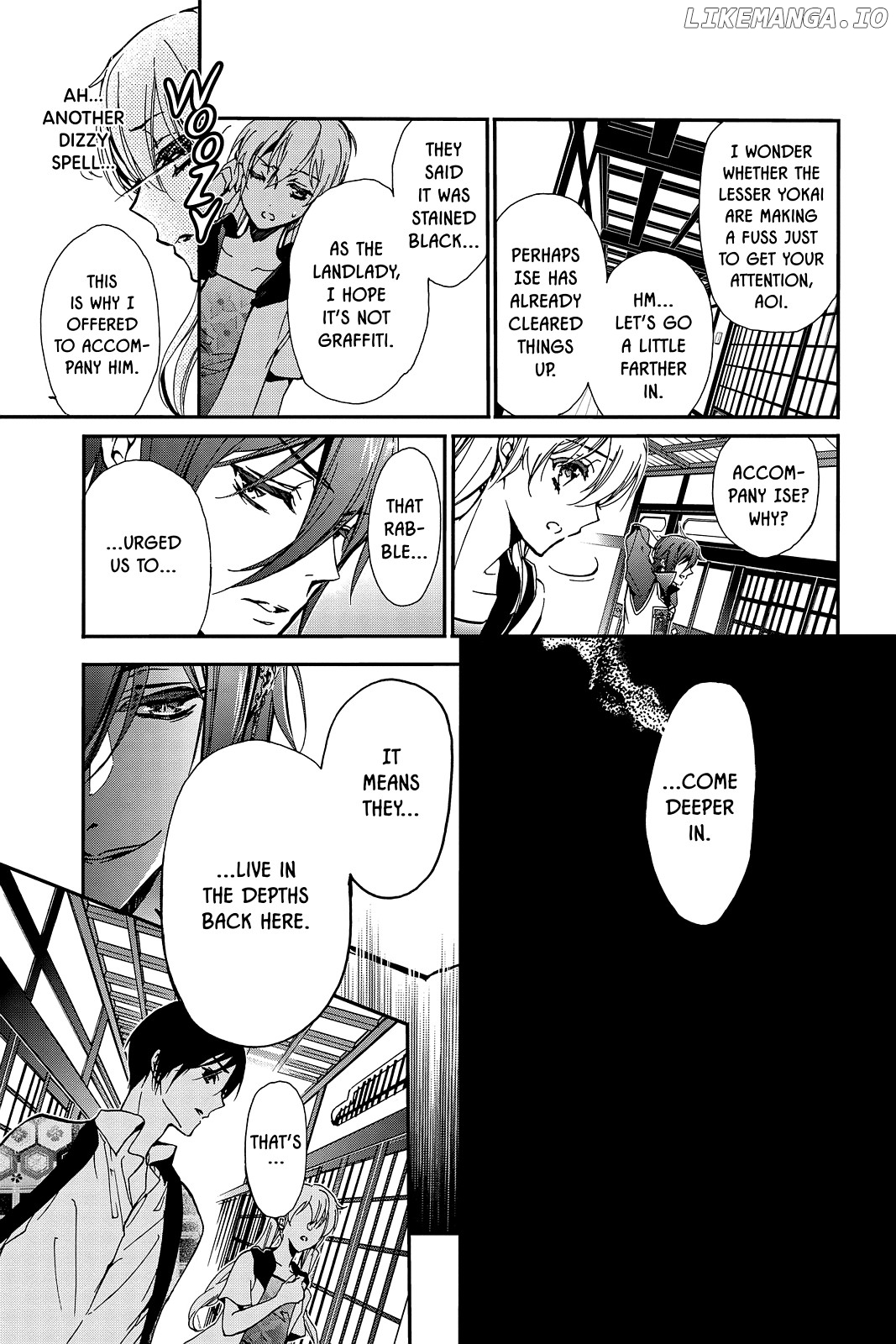 Momochi-san Chi no Ayakashi Ouji chapter 39 - page 17