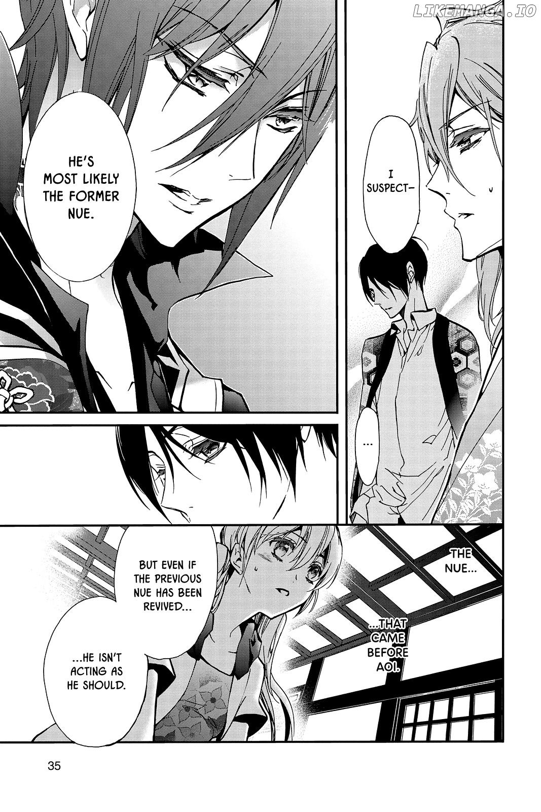 Momochi-san Chi no Ayakashi Ouji chapter 39 - page 34