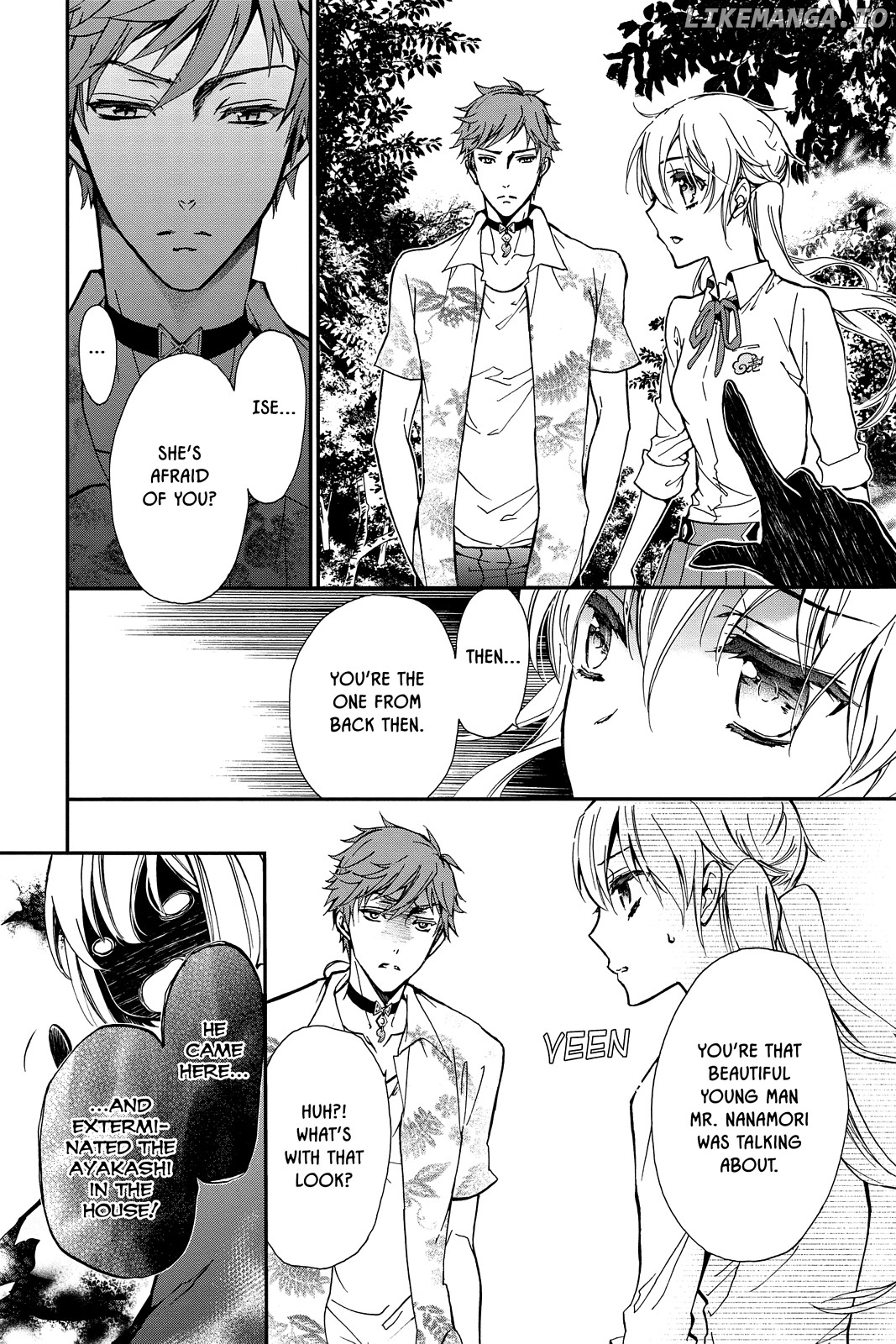 Momochi-san Chi no Ayakashi Ouji chapter 32 - page 22