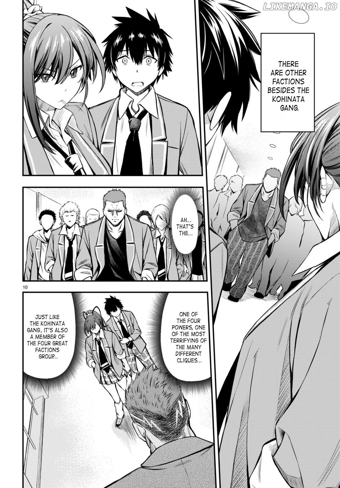 Houkago wa Kenka Saikyou no Gyaru ni Tsurekomareru Seikatsu Kanojo-tachi ni Sukarete, Boku mo Saikyou ni!? chapter 2 - page 10