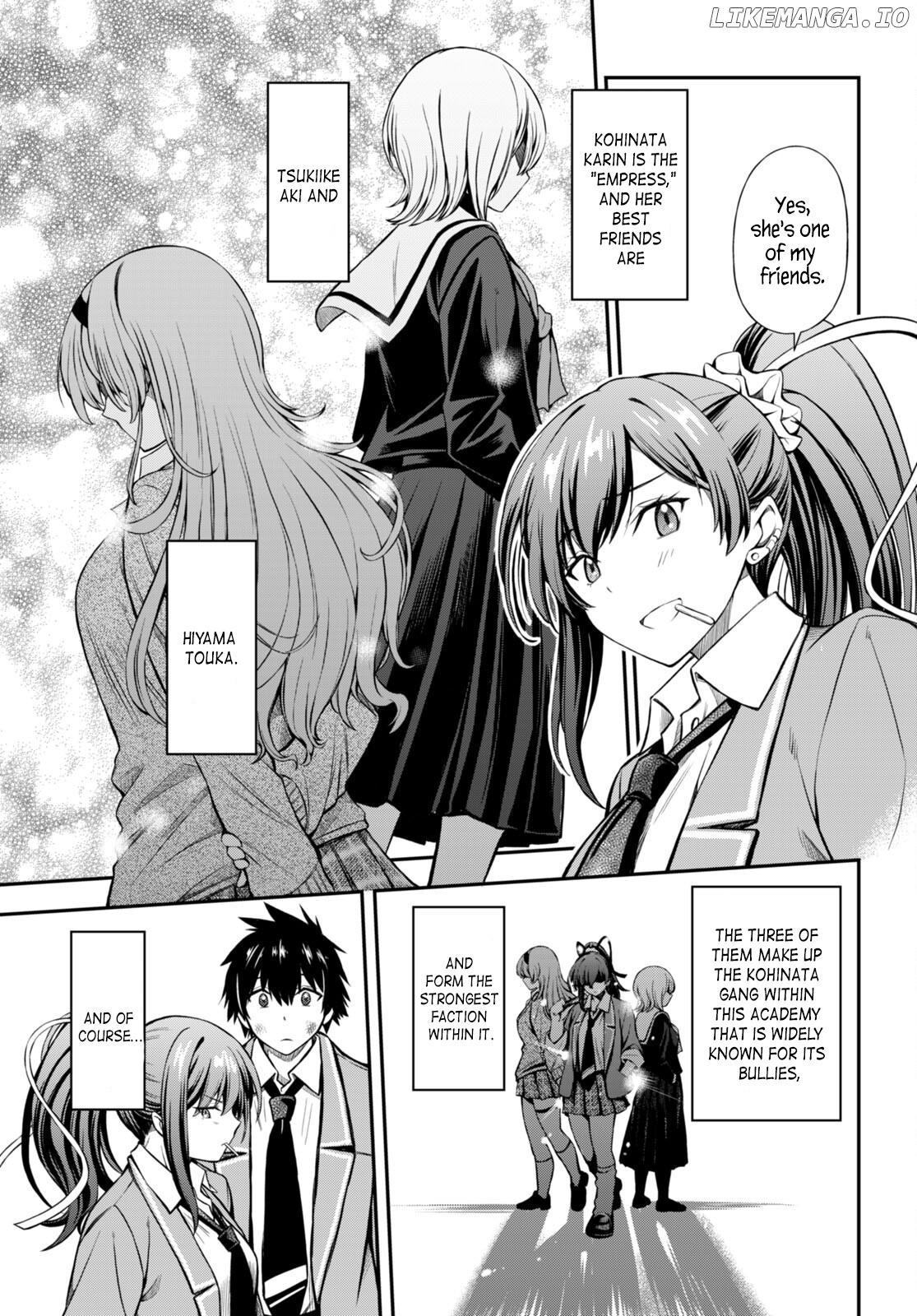 Houkago wa Kenka Saikyou no Gyaru ni Tsurekomareru Seikatsu Kanojo-tachi ni Sukarete, Boku mo Saikyou ni!? chapter 2 - page 9