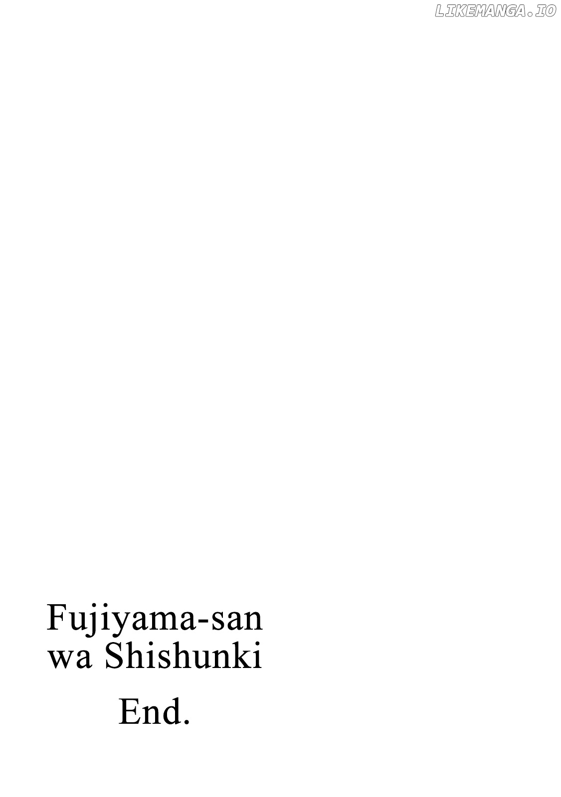 Fujiyama-San Wa Shishunki chapter 67 - page 27