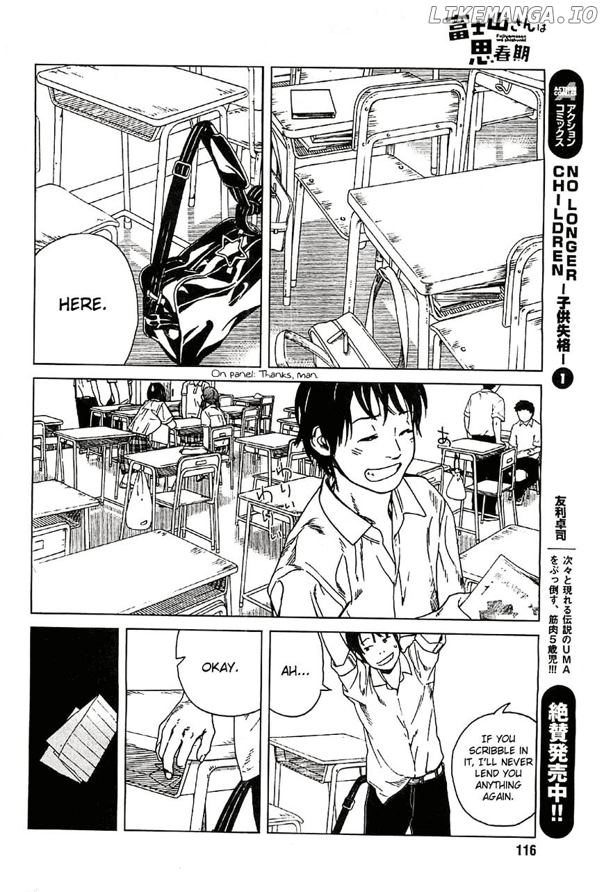 Fujiyama-San Wa Shishunki chapter 20 - page 14