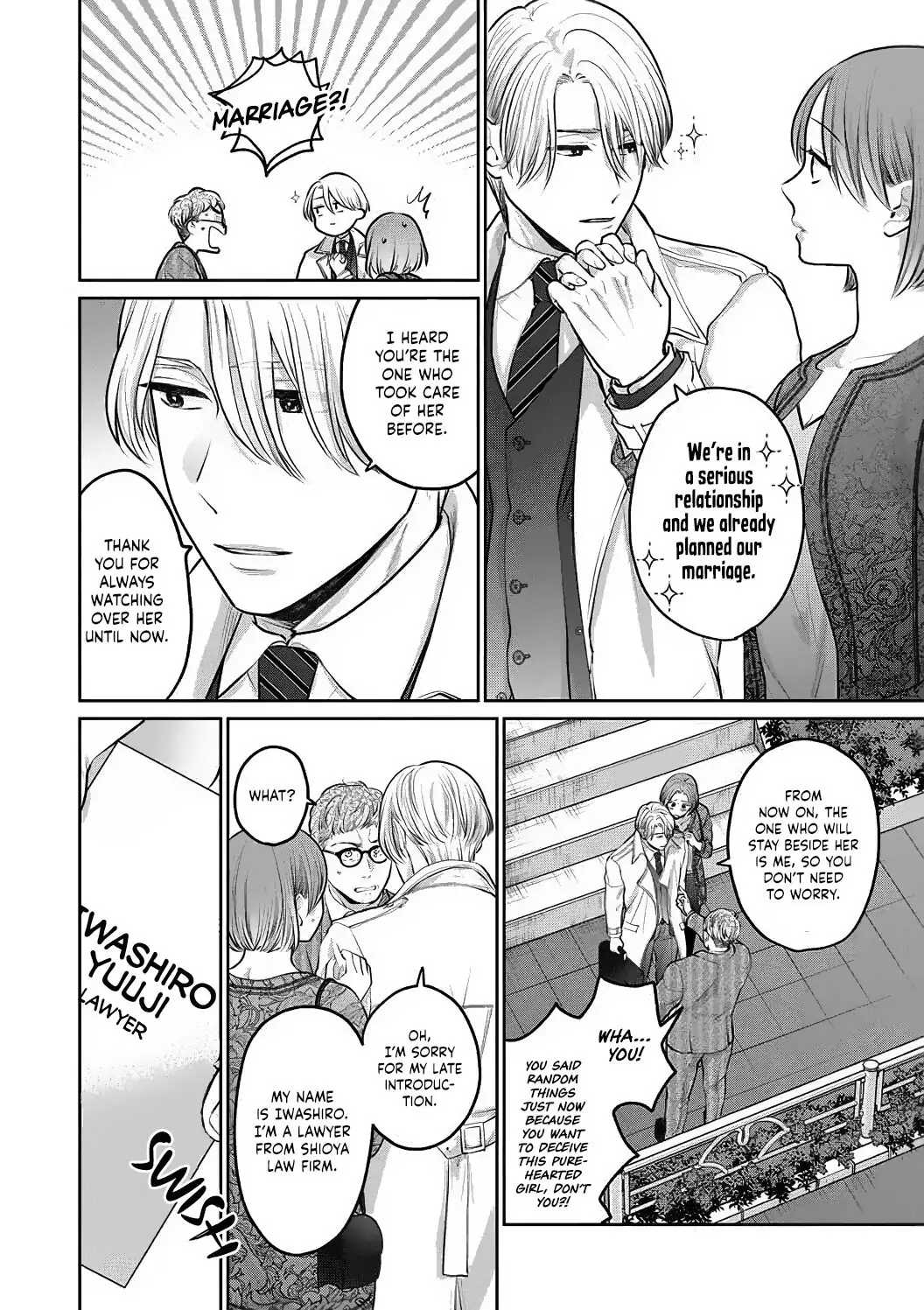 Dekiai Zentei, Keiyakukon. ~Iwashiro Bengoshi wa Ai ga Deka Sugiru!?~ Chapter 1 - page 32