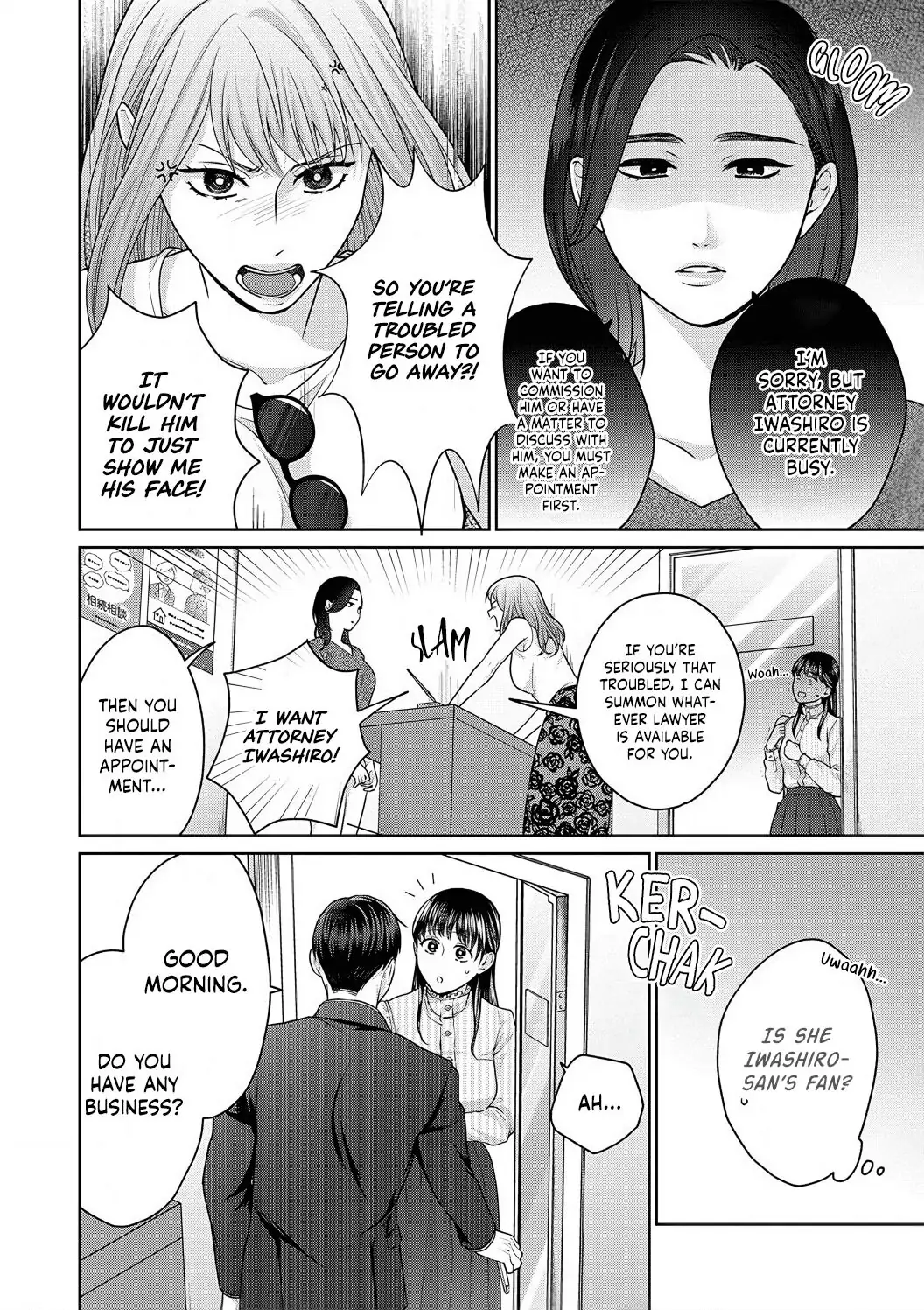 Dekiai Zentei, Keiyakukon. ~Iwashiro Bengoshi wa Ai ga Deka Sugiru!?~ Chapter 5 - page 6