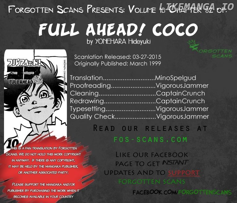 Full Ahead! Coco chapter 82 - page 1