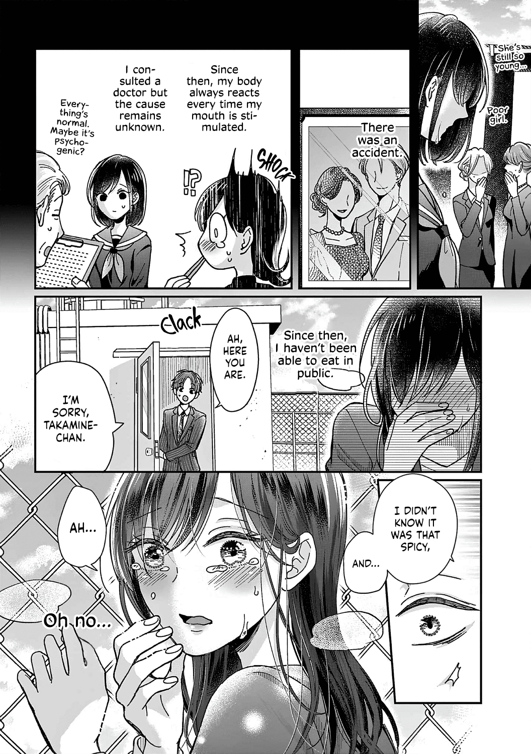 O Kuchi ga Etchina Jakuten Datte, Raibaru no Eriito Douryou ni Barete Shimaimashita chapter 1 - page 12