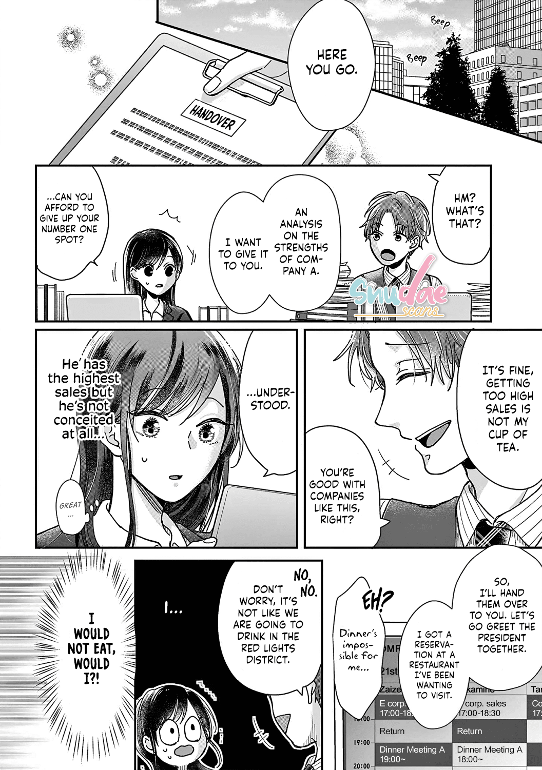 O Kuchi ga Etchina Jakuten Datte, Raibaru no Eriito Douryou ni Barete Shimaimashita chapter 1 - page 14
