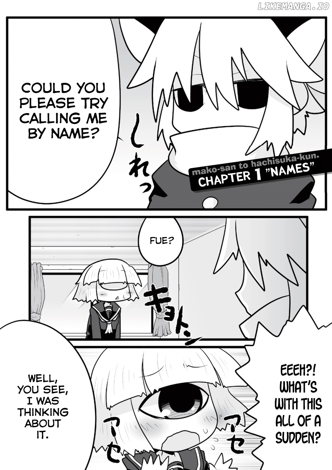 Mako-san to Hachisuka-kun. chapter 1 - page 1