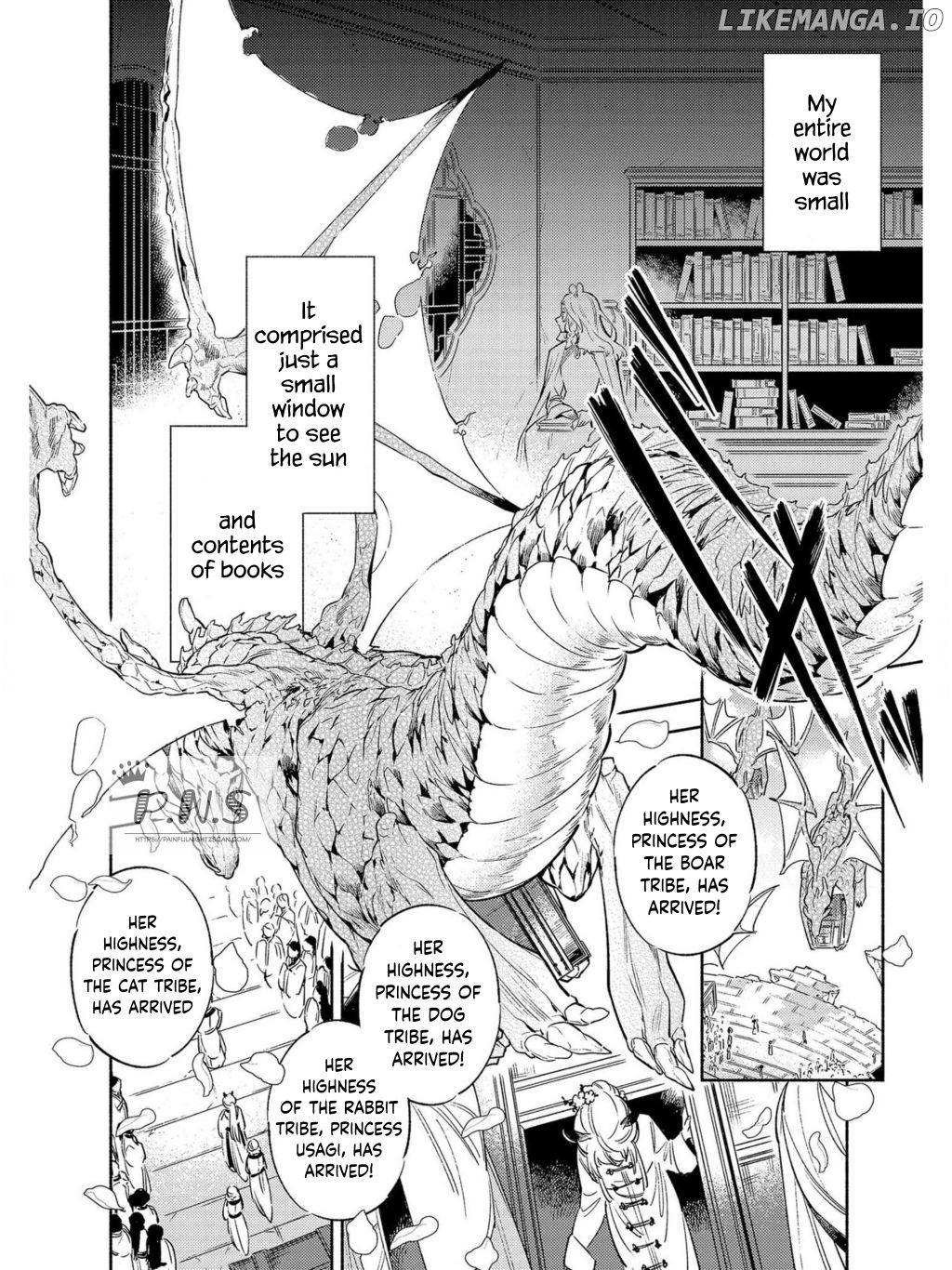 Ryuuou Heika no Gekirin-sama ~Hon Suki Nezumi Himedesuga, Naze ka Ryuuou no Saiai ni Narimashita~ (Official) chapter 1 - page 5