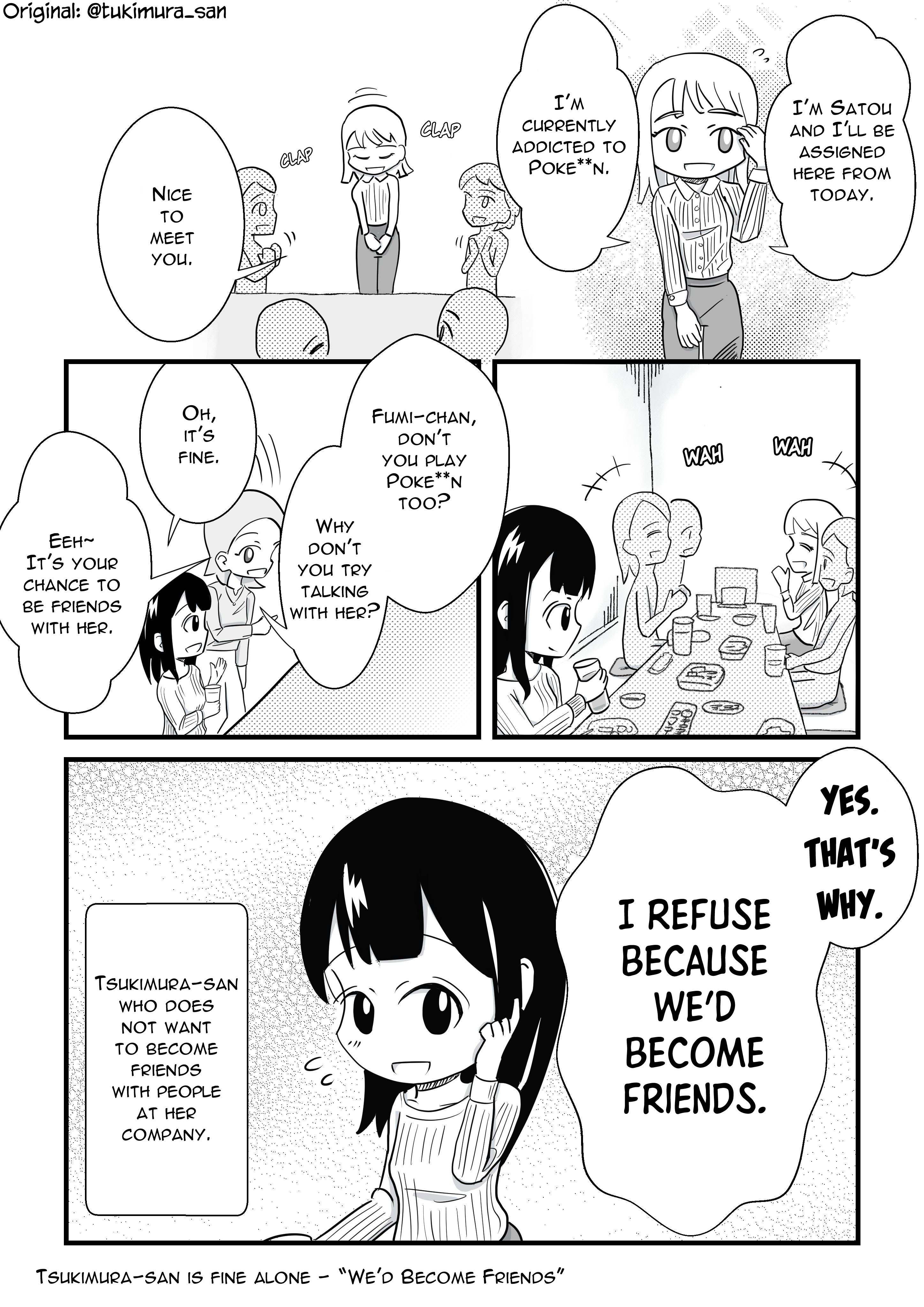 Tsukimura-san wa Hitori ga Ii chapter 35 - page 1