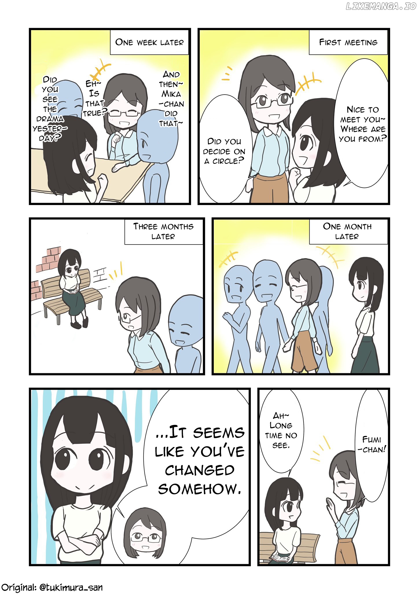 Tsukimura-san wa Hitori ga Ii chapter 12 - page 1