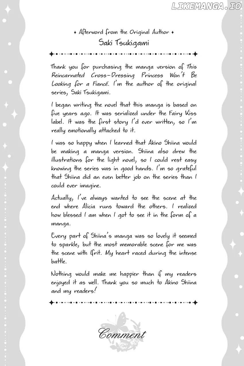 This Reincarnated Cross-Dressing Princess Won't Be Looking For A Fiancé Chapter 9 - page 26