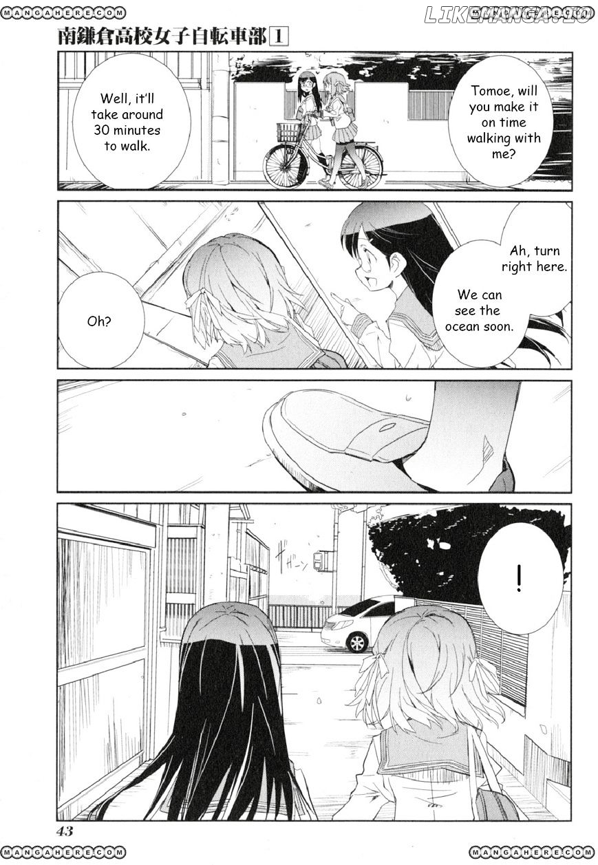 Minami Kamakura Koukou Joshi Jitenshabu chapter 1 - page 42