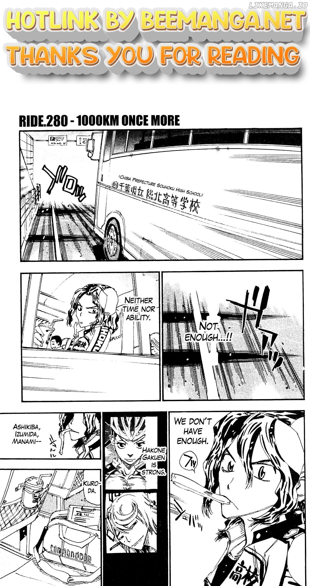 Yowamushi Pedal Chapter 280 - page 1