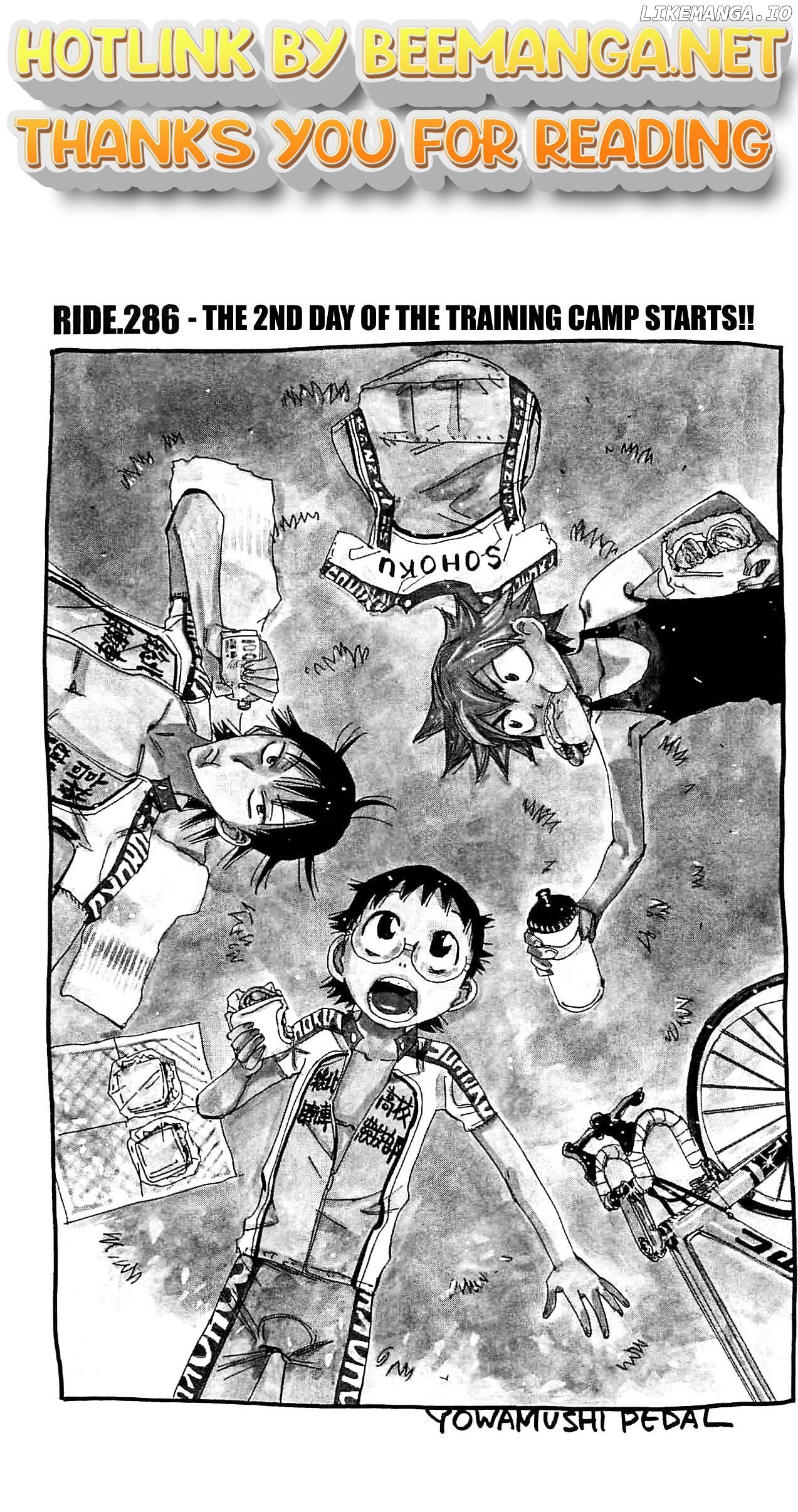 Yowamushi Pedal Chapter 286 - page 1