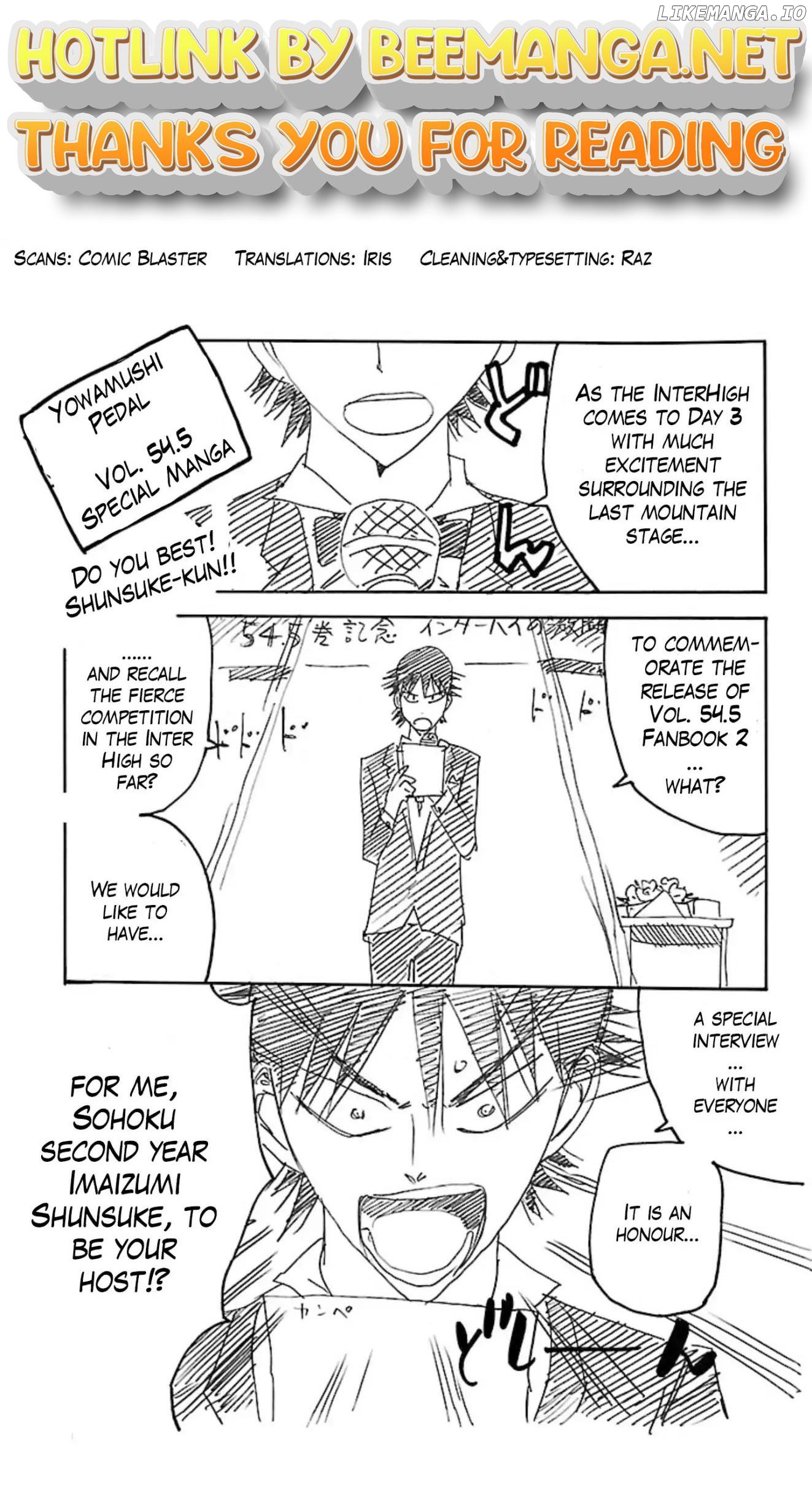Yowamushi Pedal Chapter 54.5 - page 1