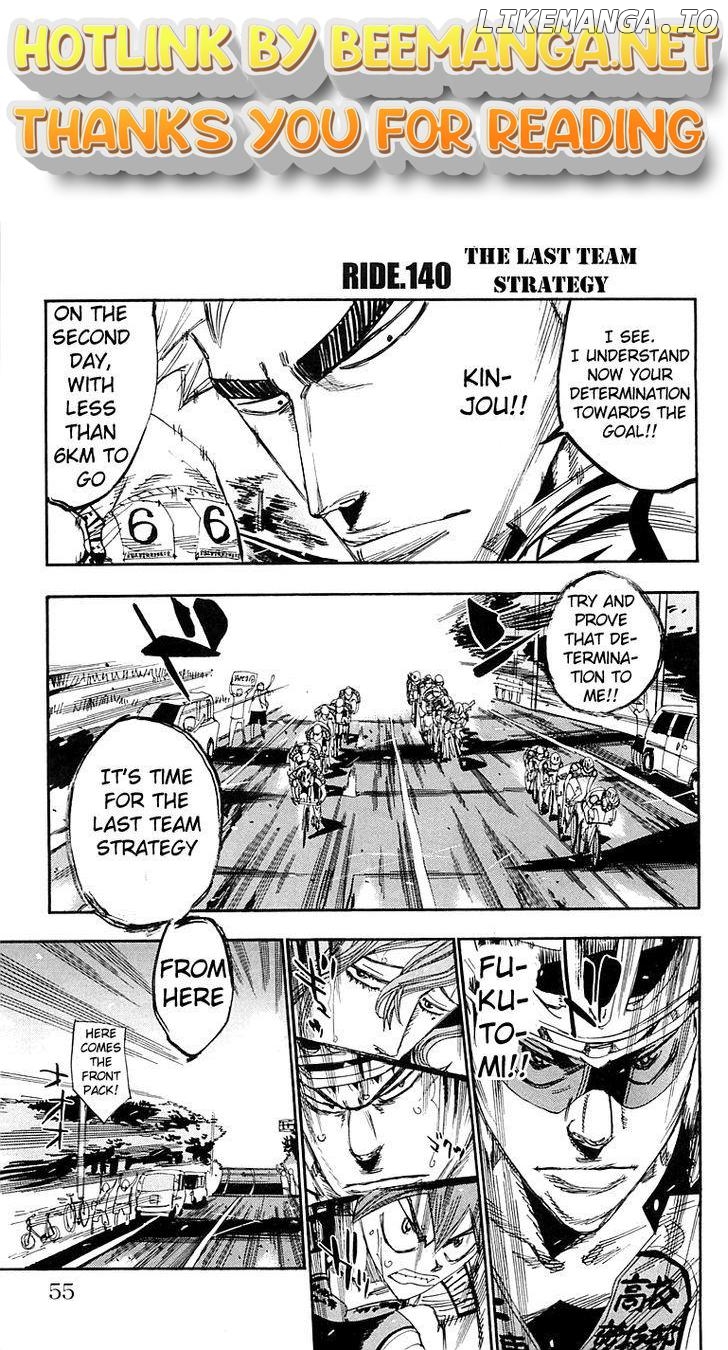 Yowamushi Pedal Chapter 140 - page 1