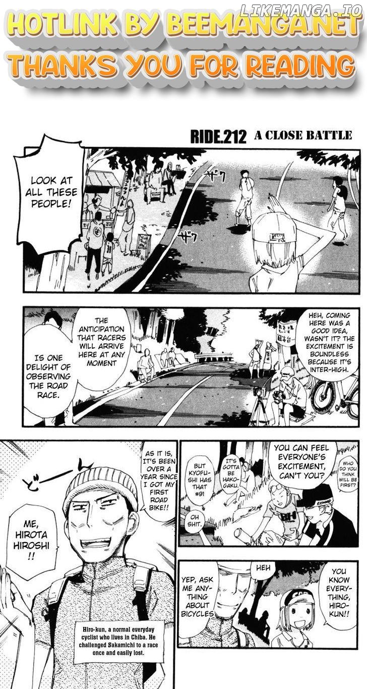 Yowamushi Pedal Chapter 212 - page 1