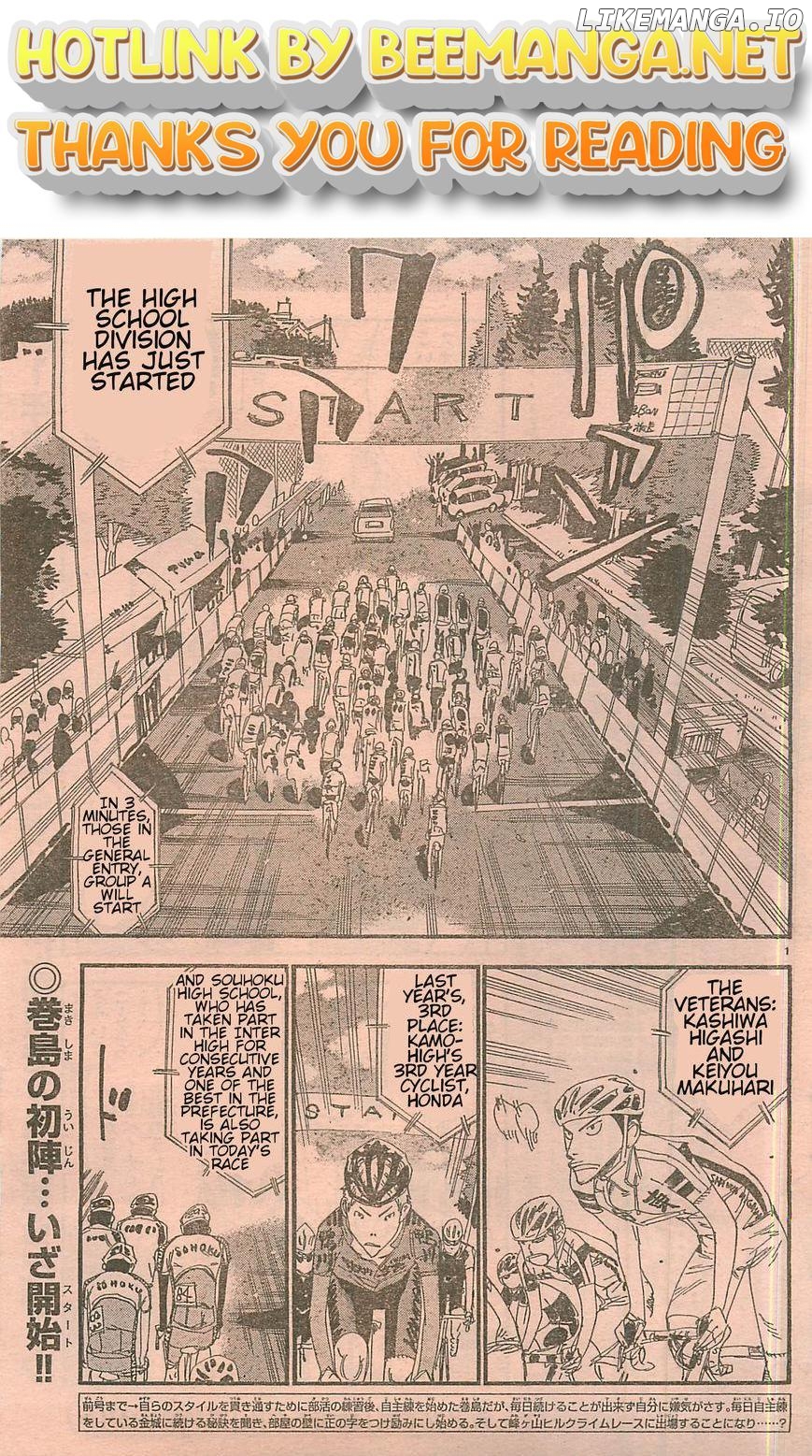 Yowamushi Pedal Chapter 103.4 - page 1