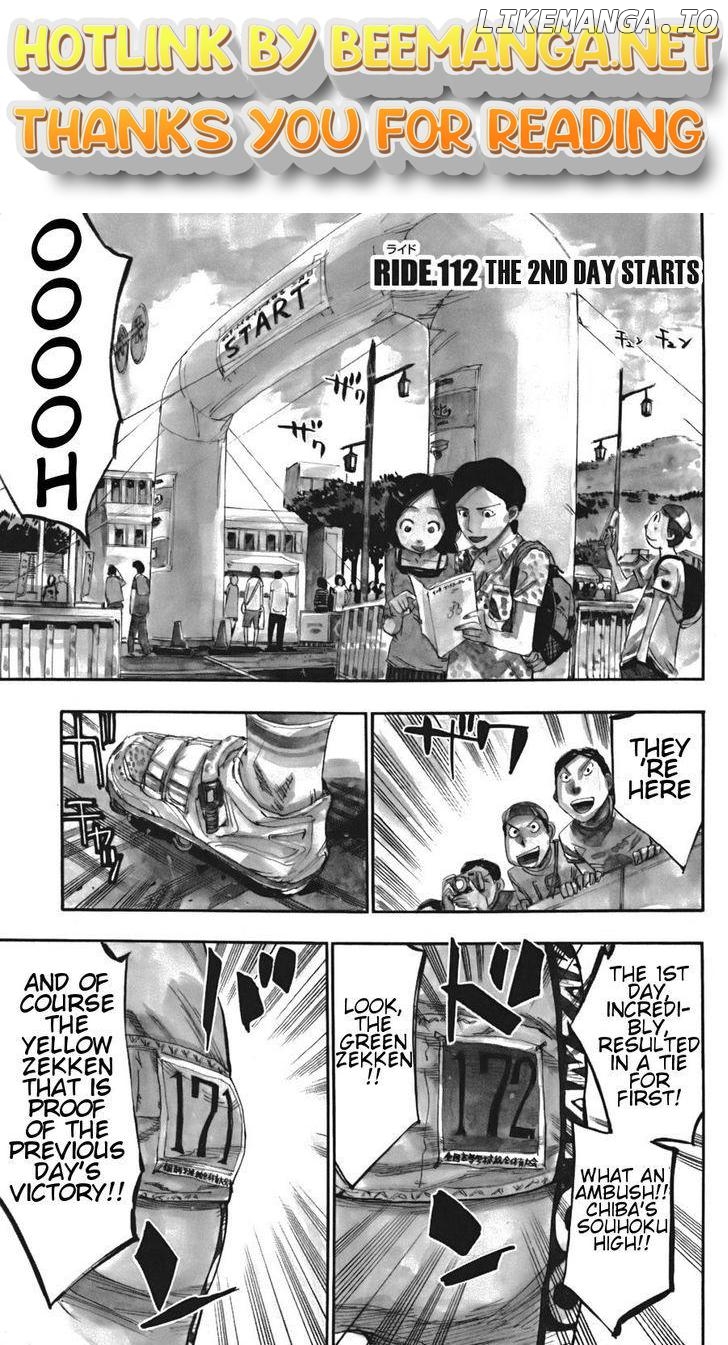 Yowamushi Pedal Chapter 112 - page 1