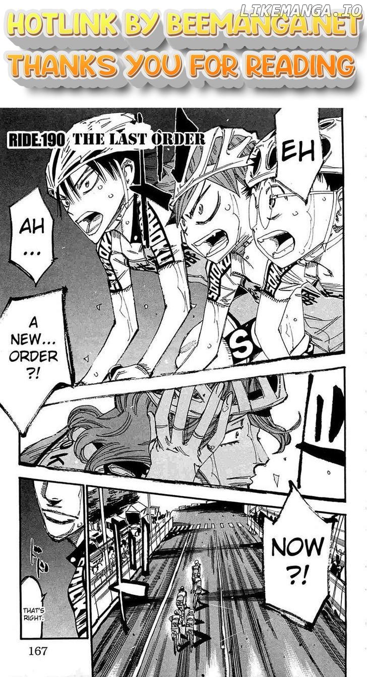 Yowamushi Pedal Chapter 190 - page 1