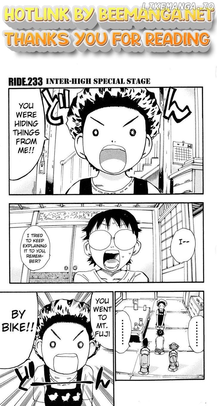 Yowamushi Pedal Chapter 233 - page 1