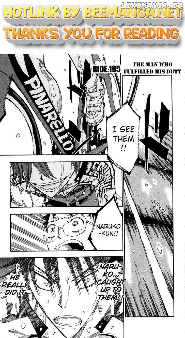 Yowamushi Pedal Chapter 195 - page 1