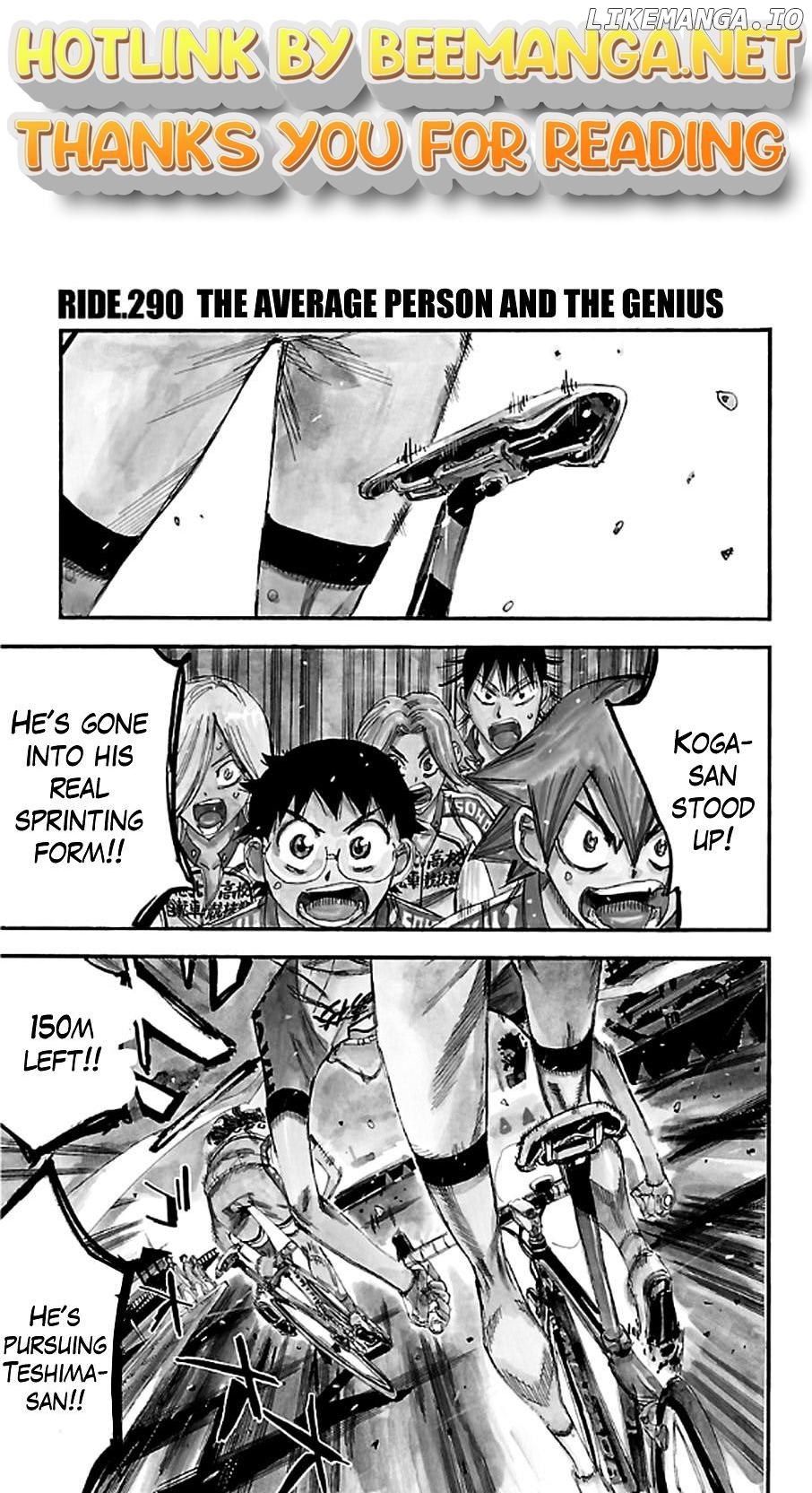 Yowamushi Pedal Chapter 290 - page 1